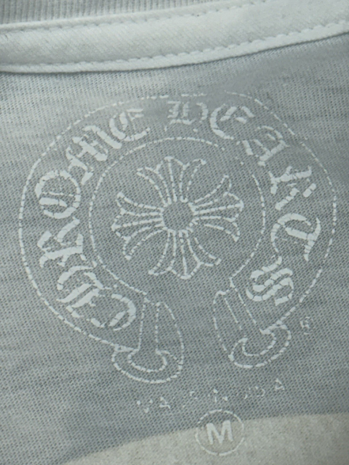 Size Medium - Chrome Hearts Plus Logo Short Sleeve T-Shirt ' White ' | EXCELLENT
