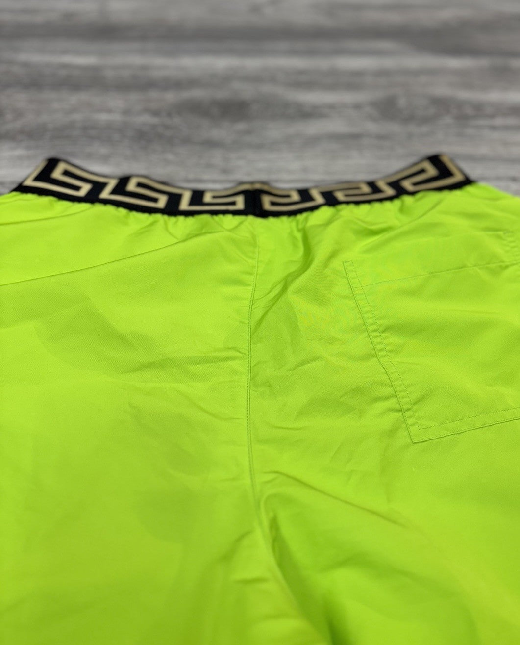 Size 4 - Versace Greca Border Boardshorts ' Green ' | NEW!