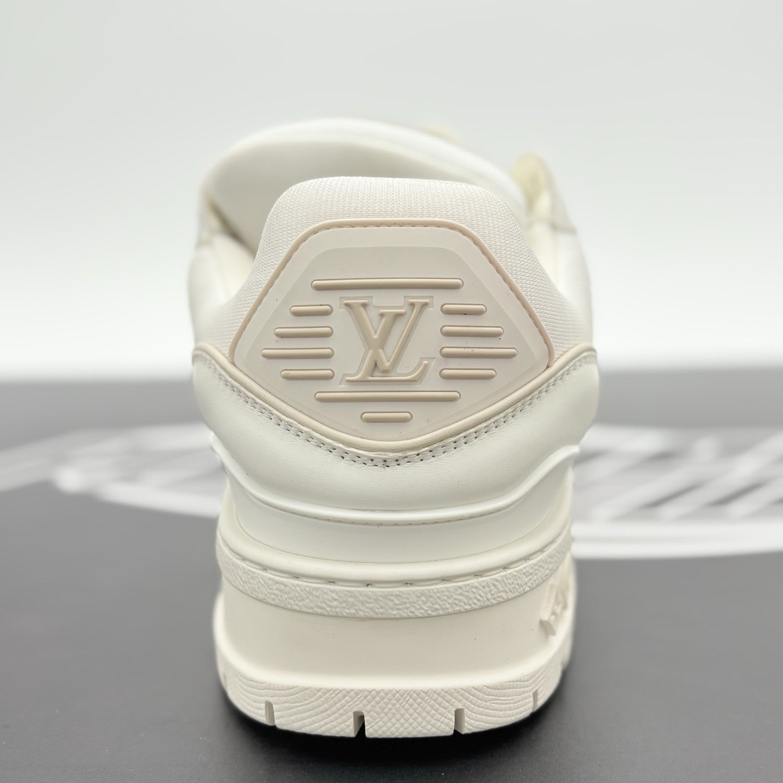 Size 10 LV (11-11.5 US) - Louis Vuitton Maxi Trainer ' White ' | WORN ONCE!