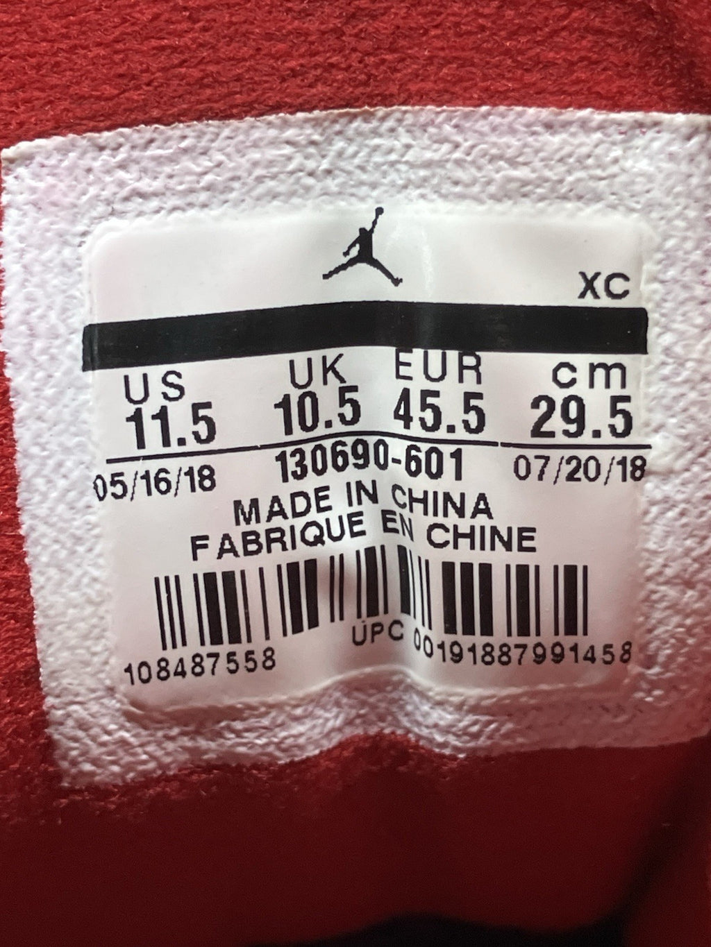 Size 11.5 - Nike Air Jordan 12 Retro ' Gym Red ' | GREAT CONDITION!