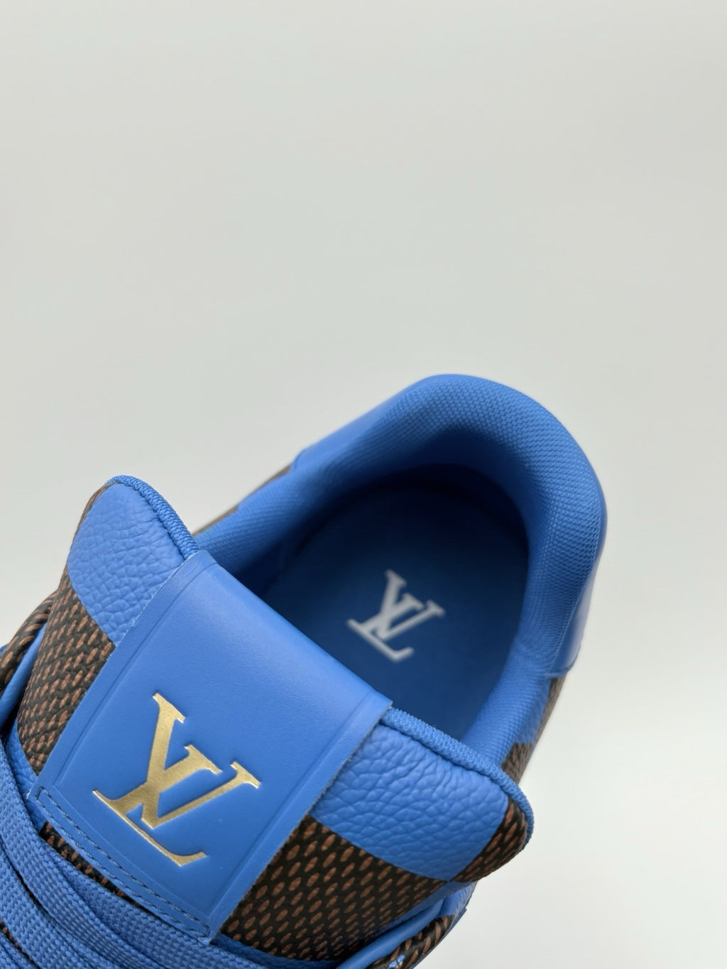 Size 9.5 LV (10.5-11 US) Louis Vuitton Trainer ' Blue Brown Checkered ' | NEW!