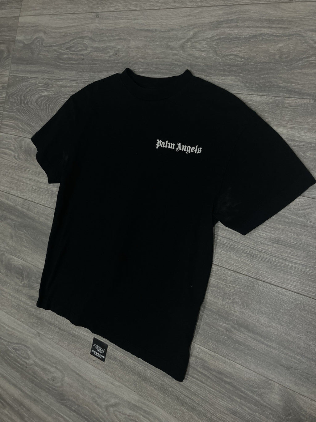 Size Medium - Palm Angels Logo Crew T-Shirt ' Black ' GOOD CONDITION!