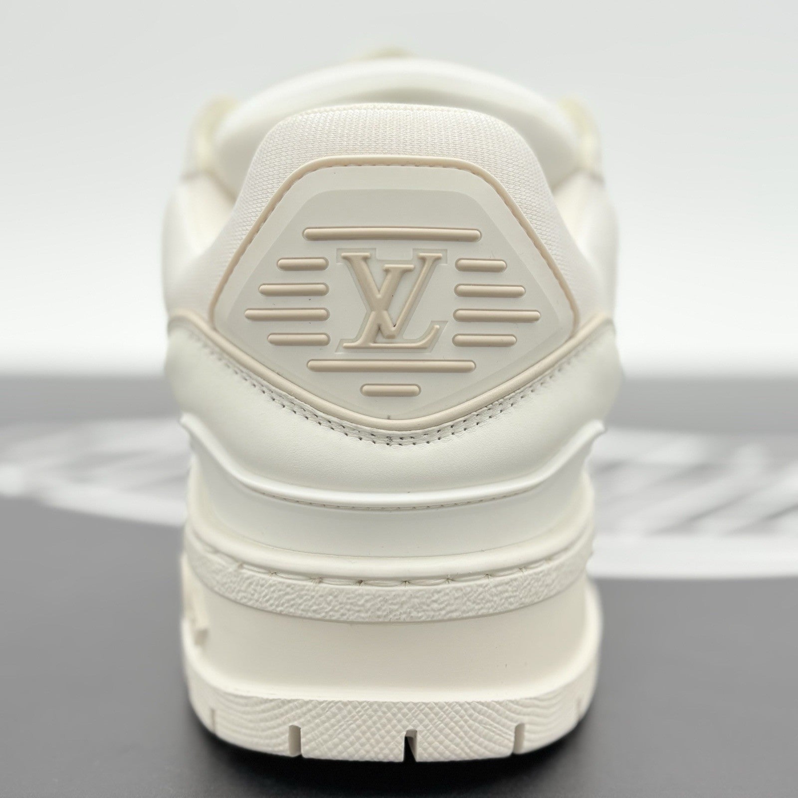 Size 10 LV (11-11.5 US) - Louis Vuitton Maxi Trainer ' White ' | WORN ONCE!