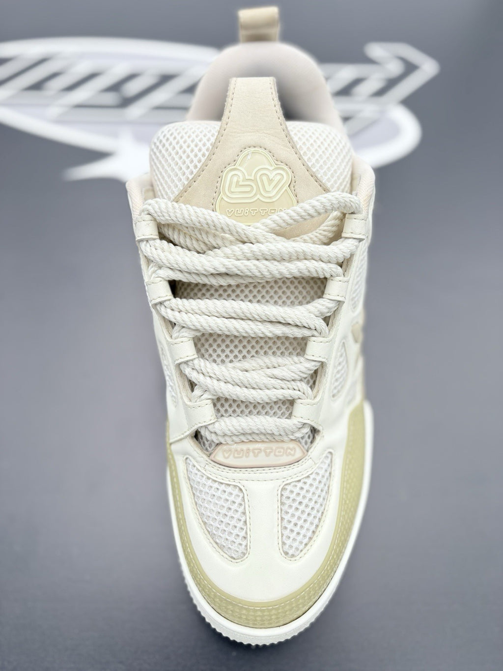 Size 7 LV (8-8.5 US) - Louis Vuitton Skate ' Beige White ' | GREAT COND!