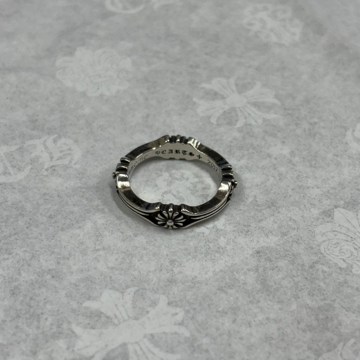 Silver Bone And Cross Ring — photo 5