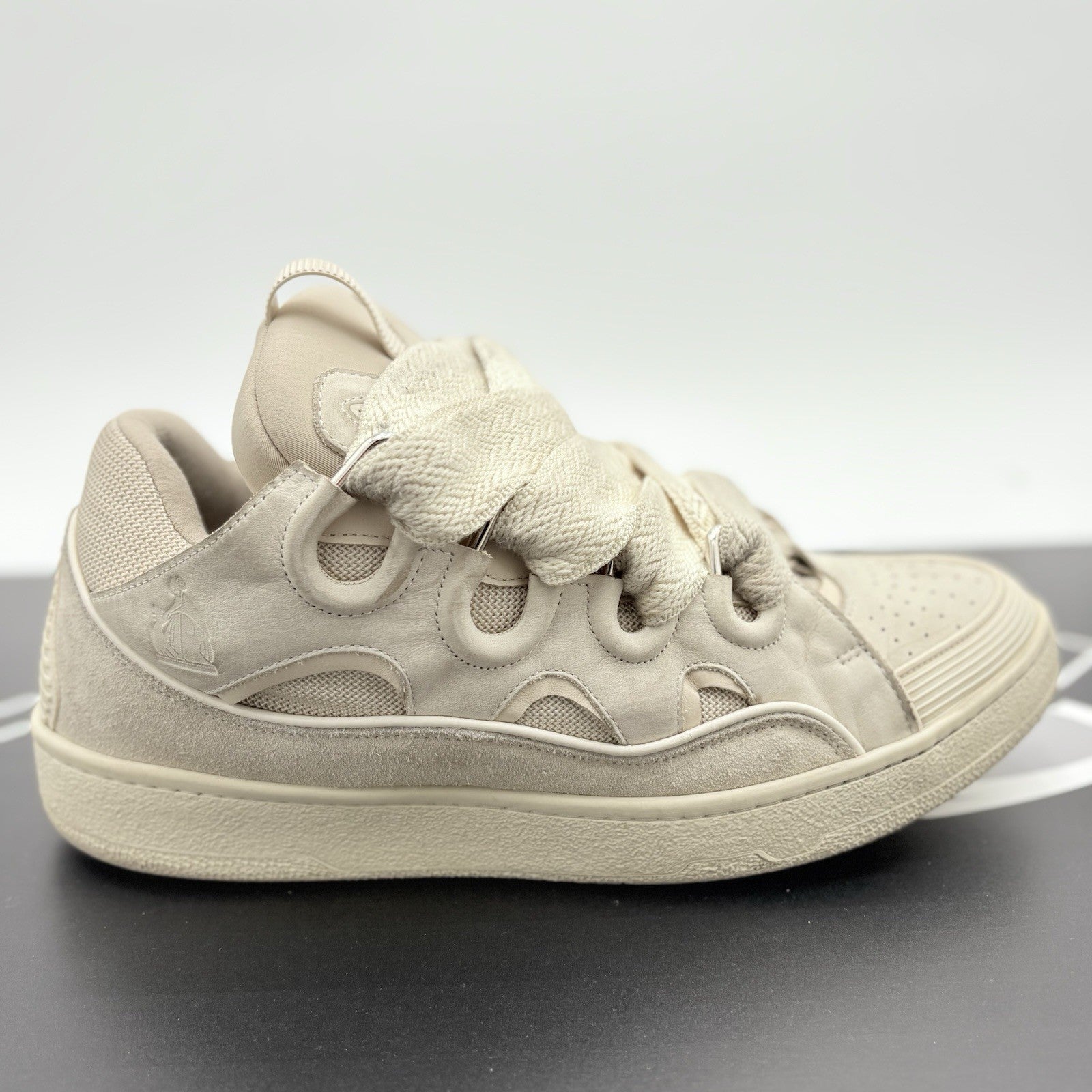 Size 46 (13 US) Lanvin Curb Sneaker ' Monochrome Peach ' | GOOD CONDITION!