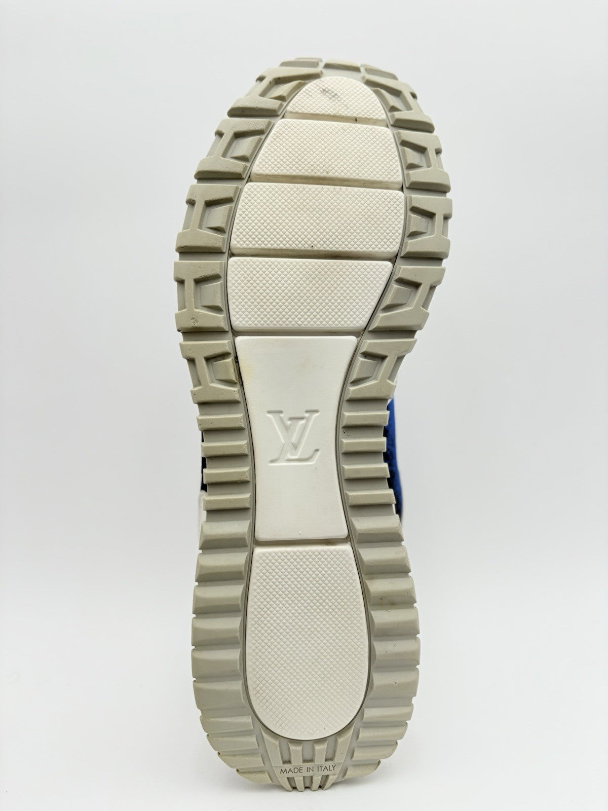 Size 9 LV (10-10.5 US) Louis Vuitton Run Away Low ' White Blue ' | GOOD COND!