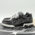 Size 9.5 LV (10.5-11 US) Louis Vuitton Trainer ' Black White ' | GREAT CONDITION