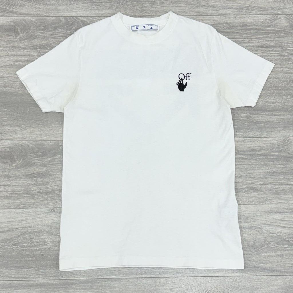 Size Small - Off White Faded Arrow Shirt Sleeve T-Shirt ' White Black '
