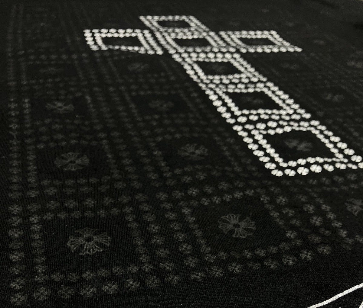 Size Small - Chrome Hearts Square Cross Pocket T-Shirt ' Black '| GOOD CONDITION