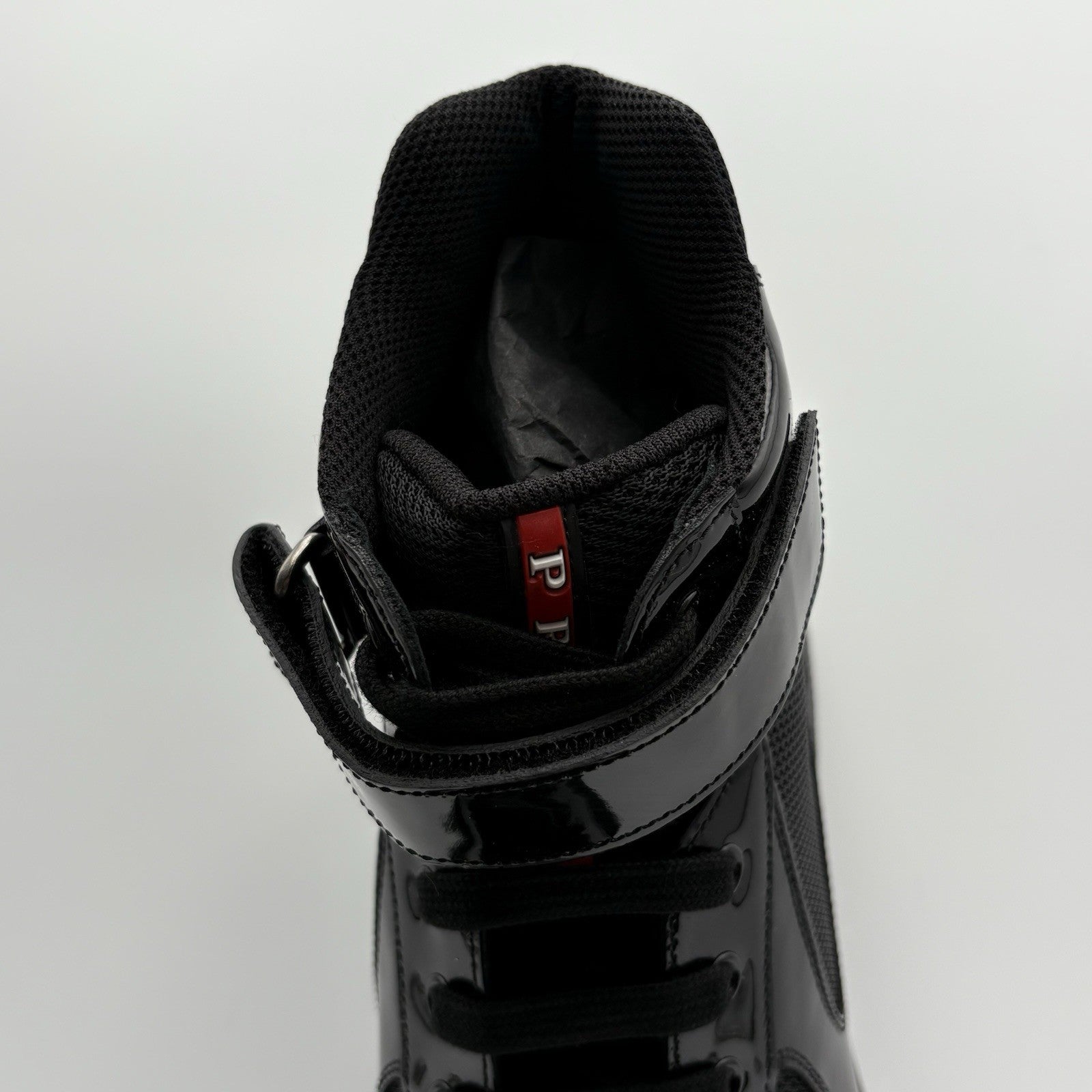 Size 10.5 UK (11.5 US) - Prada Cup High Top ' Black ' | BRAND NEW!