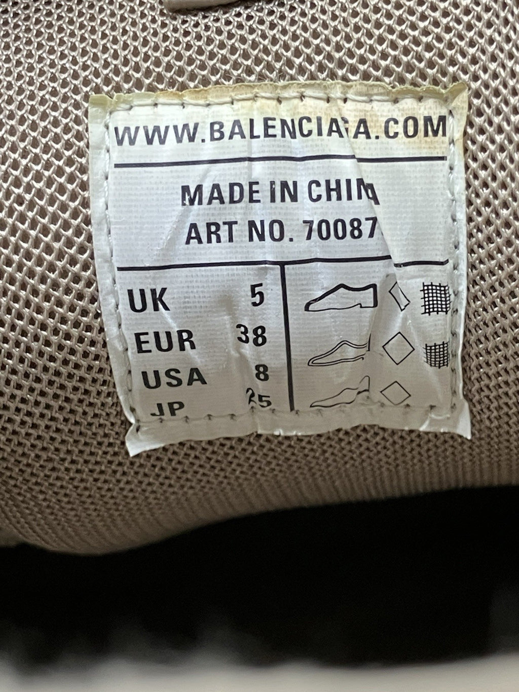 Size 38 - Balenciaga Track.3 ' Beige ' | GREAT CONDITION!