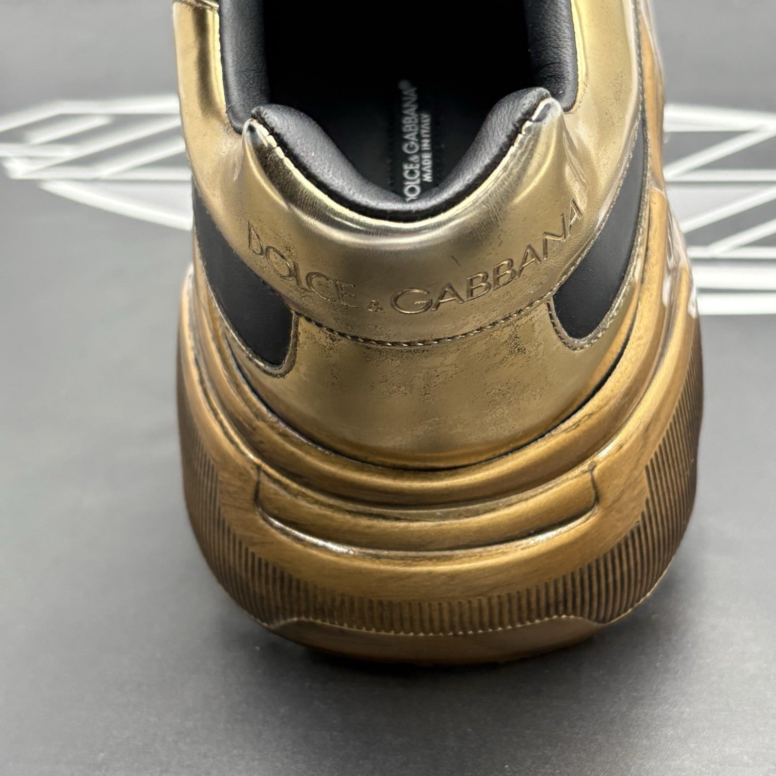 Size 10 UK (11 US) - Dolce Gabbana Daymaster ' Black Gold ' | EXCELLENT COND!