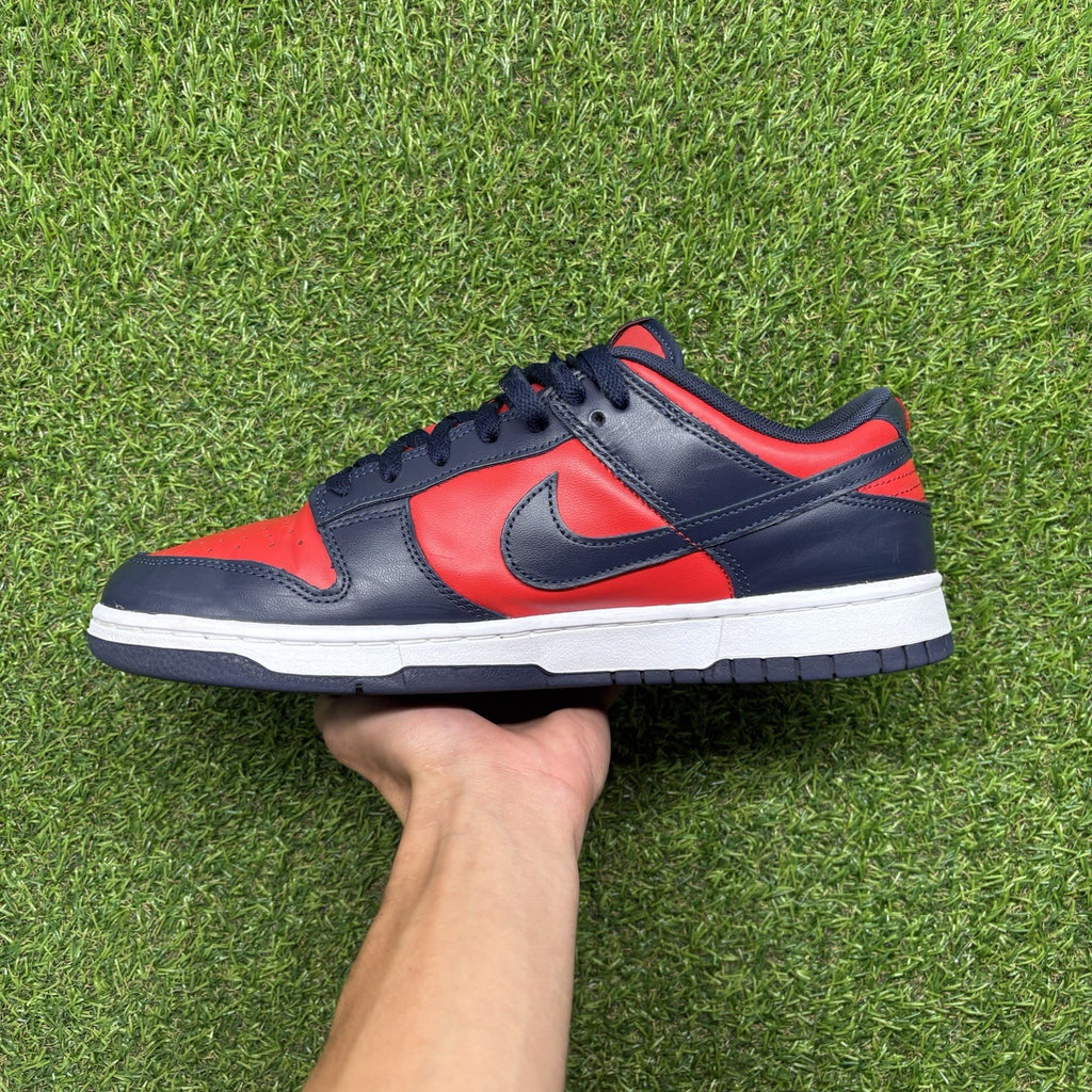 Size 11 - Nike Dunk Retro 2024 Low Navy Red |GOOD CONDITION!