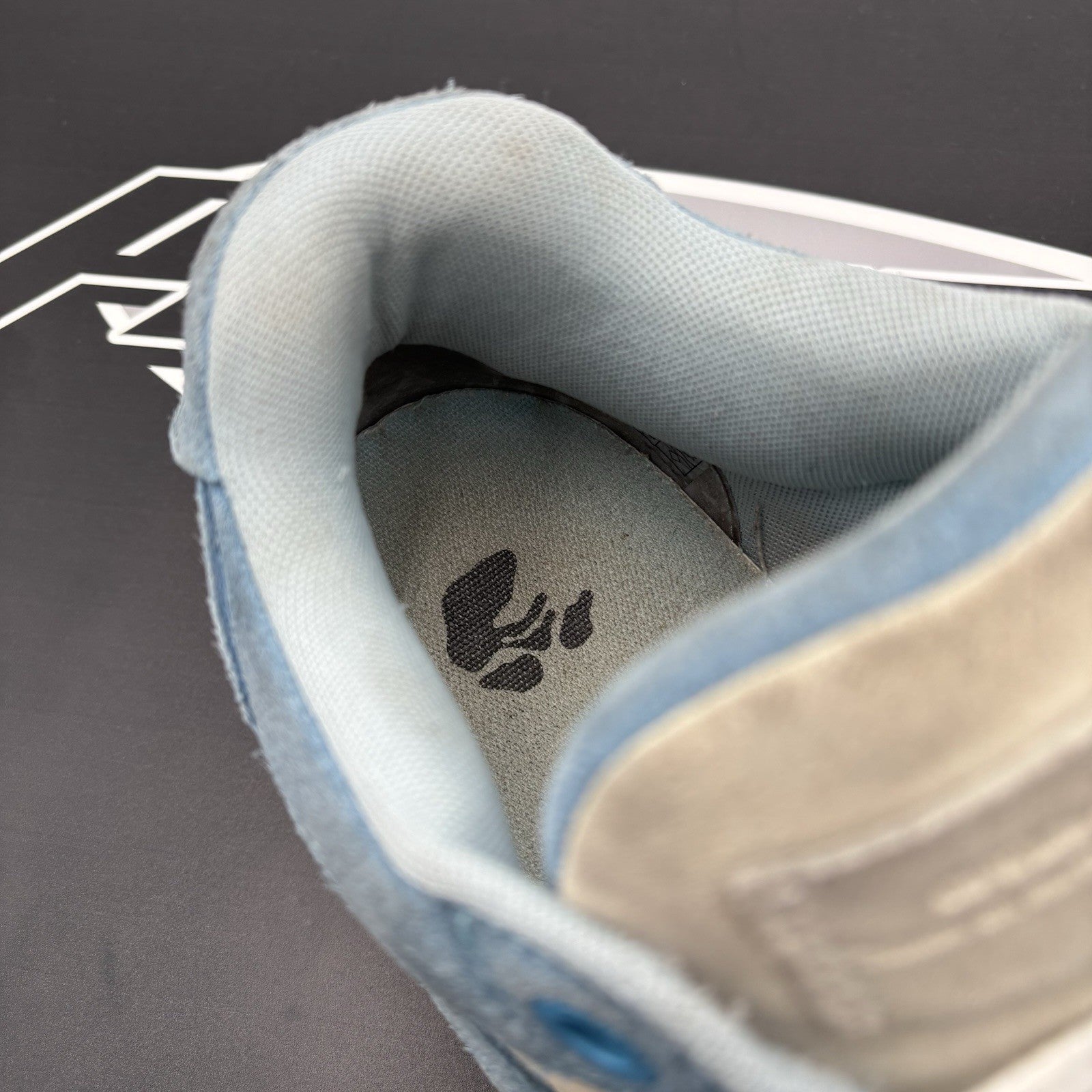 Size 45 EU (12 US) - Off-White Out of Office Suede ' Light Blue, White ‘