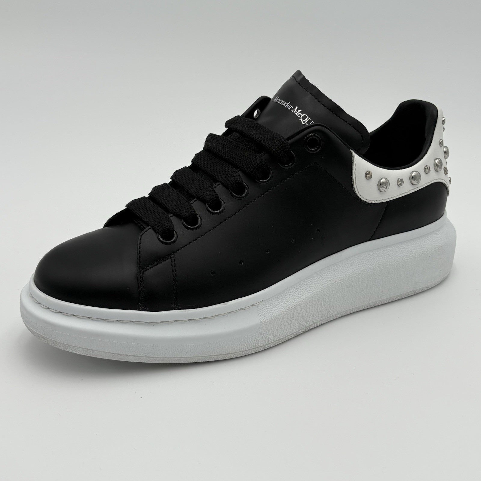 Size 43 (10 US) - Alexander McQueen Studded Oversized ' Black White ' | CLEAN!