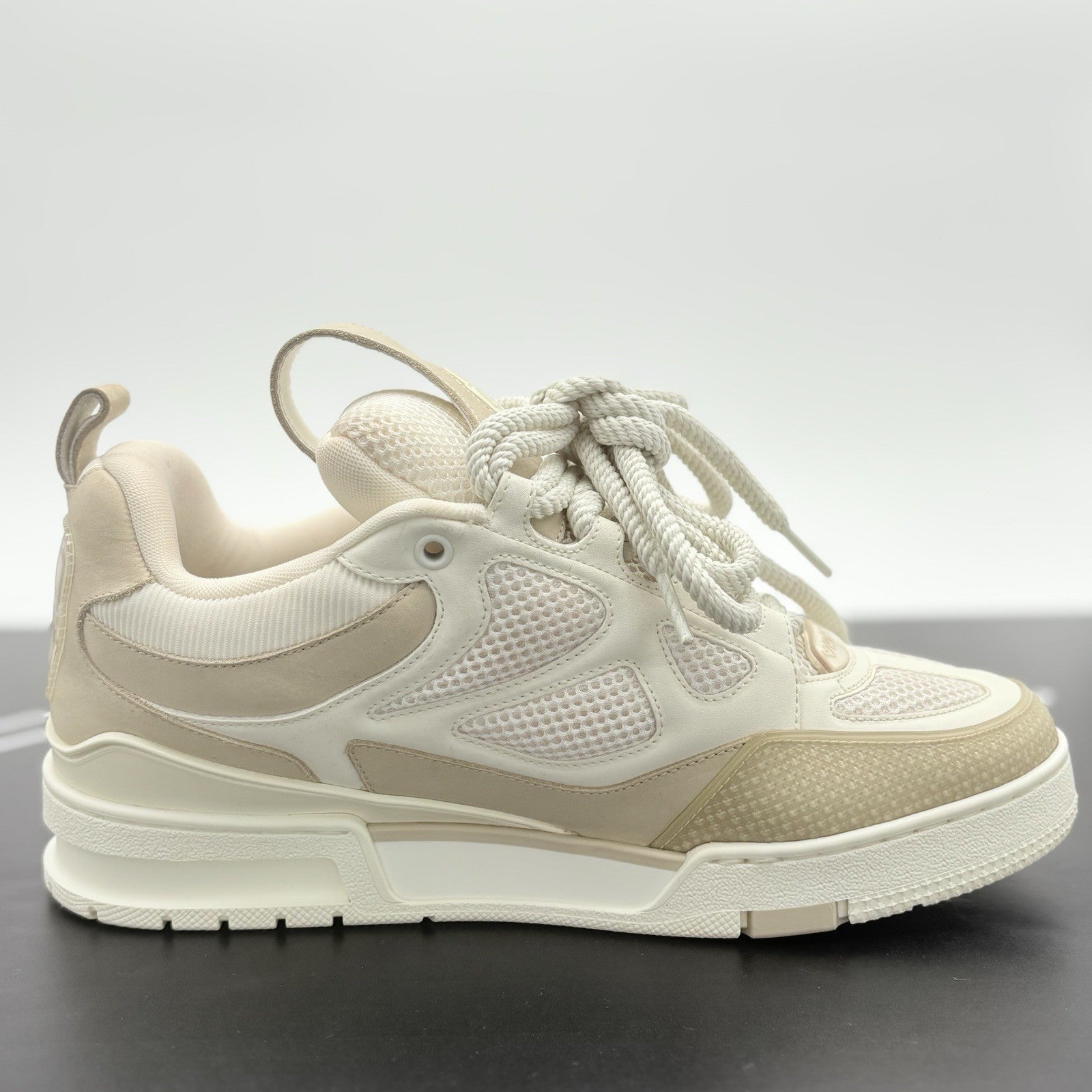 Size 8 LV (9-9.5 US) - Louis Vuitton Skate ' Beige White ' | GREAT COND!