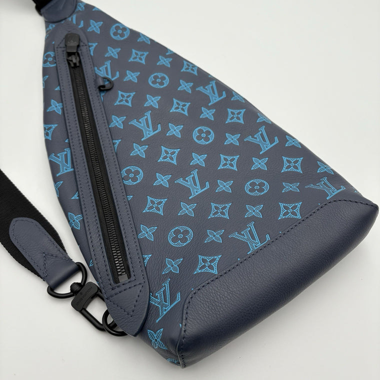 Monogram Shadow Sling Bag Navy River Blue — photo 2