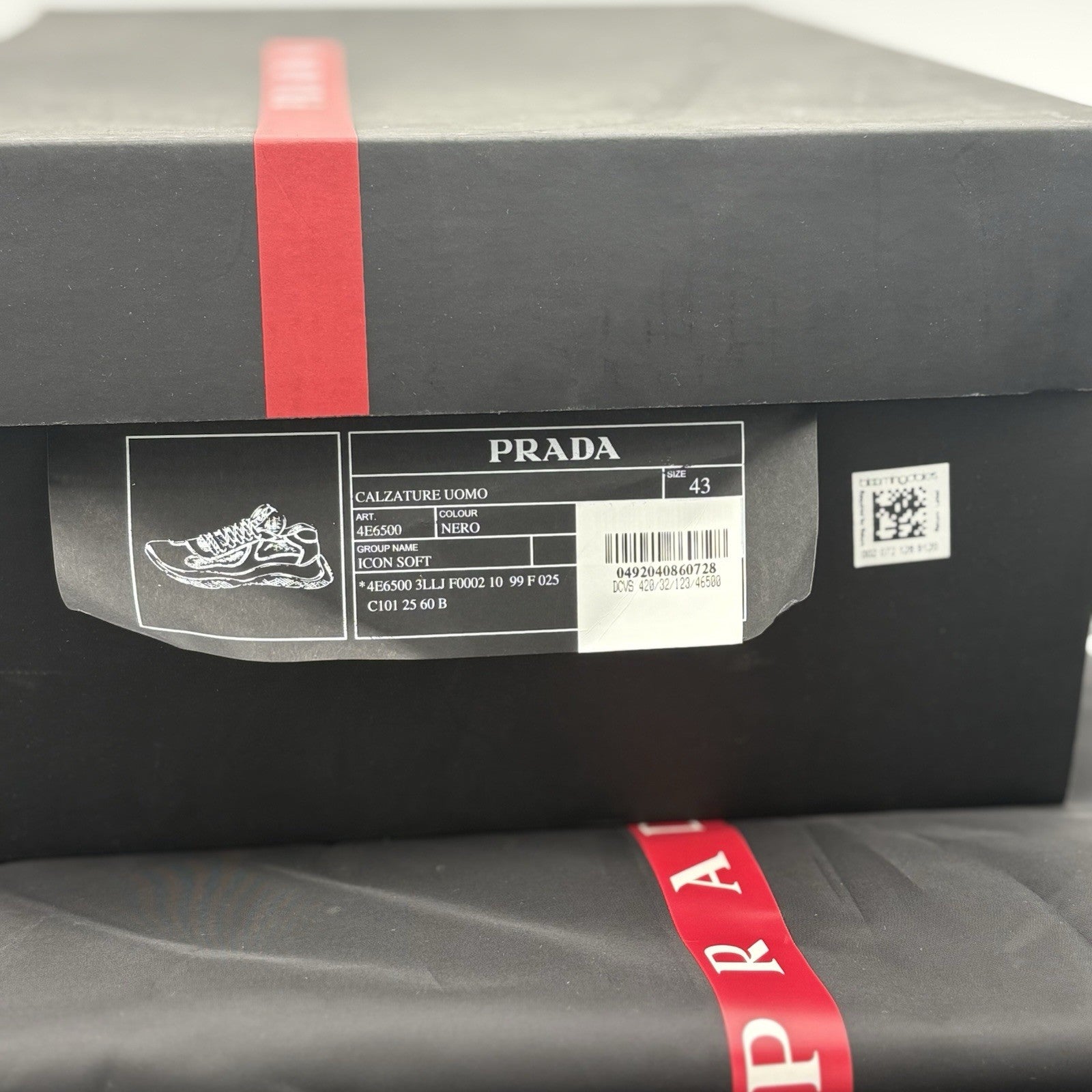 Size 43 (10 US) Prada America's Cup Soft Rubber ' Black ' | EXCELLENT CONDITION!