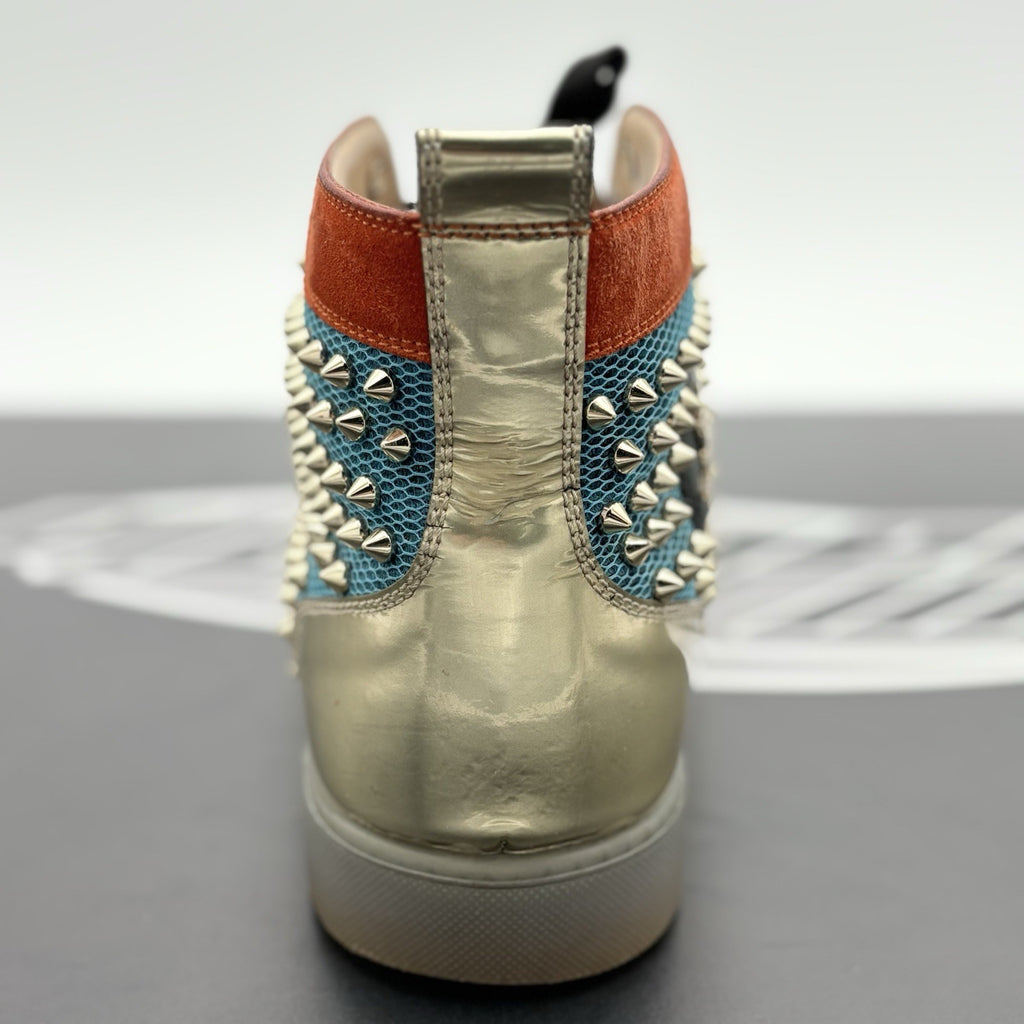 Size 45 (12 US) Christian Louboutin High Spikes ' Lux Techno ' | SUPER CLEAN!