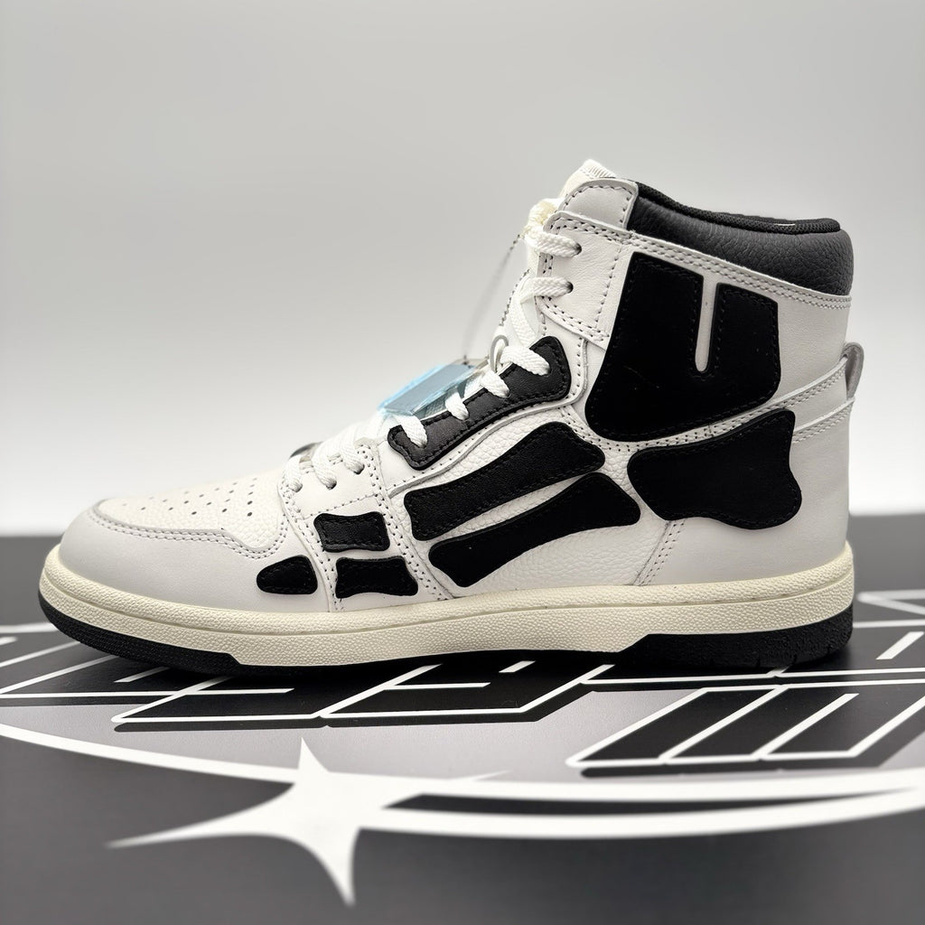 Size 42 (US 9) - Amiri Skel High Top Sneakers ' Black, White ' | NEW!