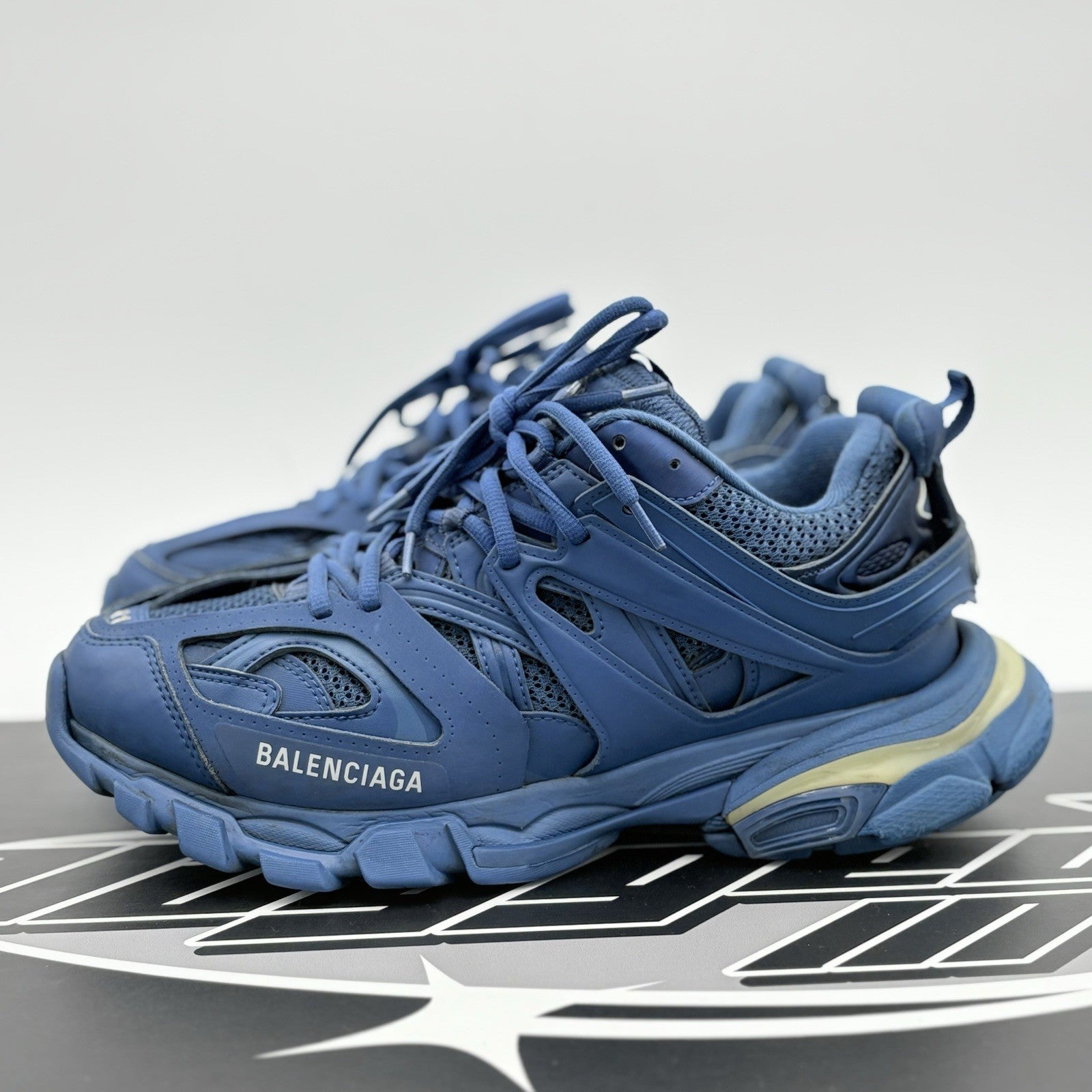 Size 41 (8 US) - Balenciaga Track LED Sneaker ' Navy '