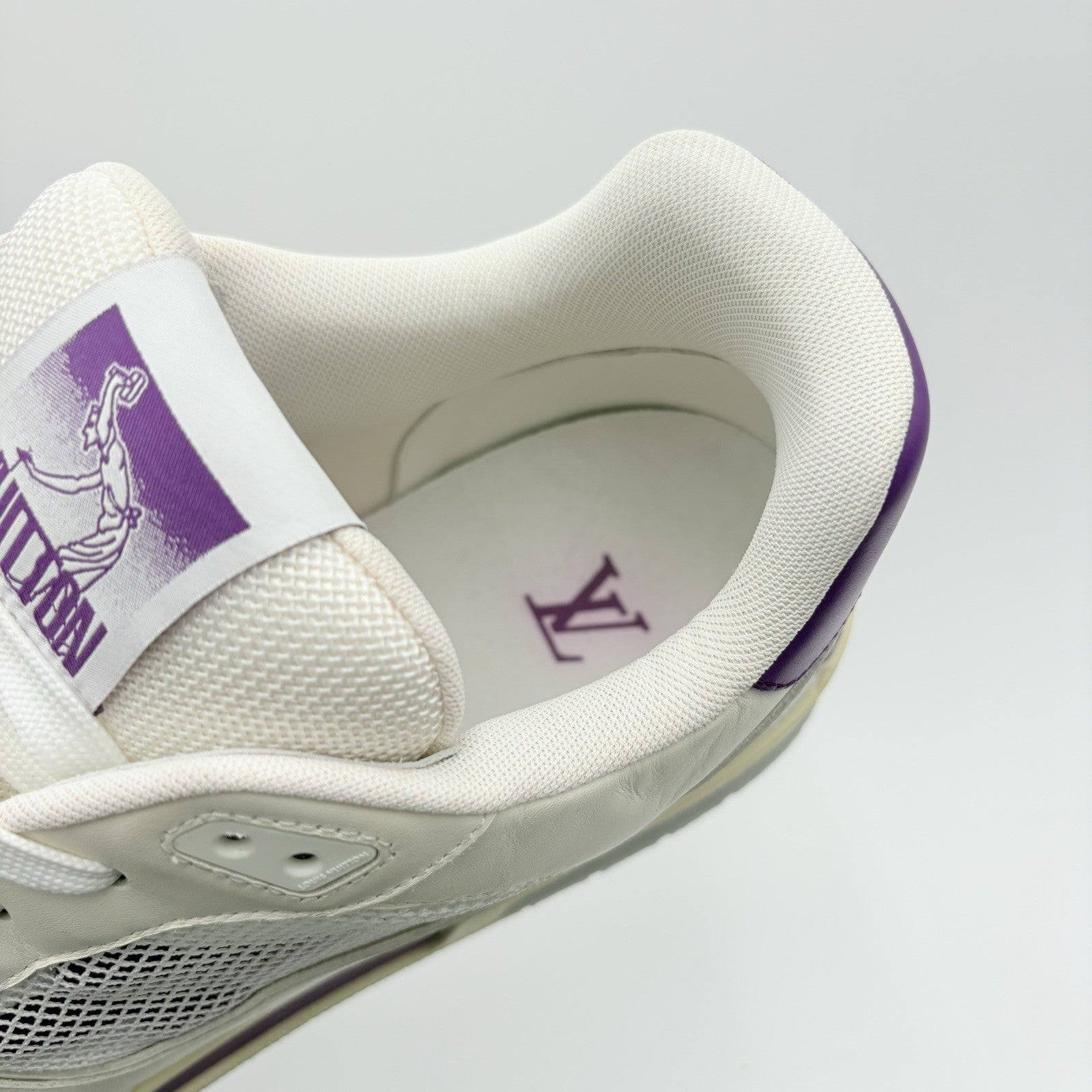 Size 12 LV (13-13.5 US) Louis Vuitton Strap Trainer ' Purple ' | SUPER CLEAN!