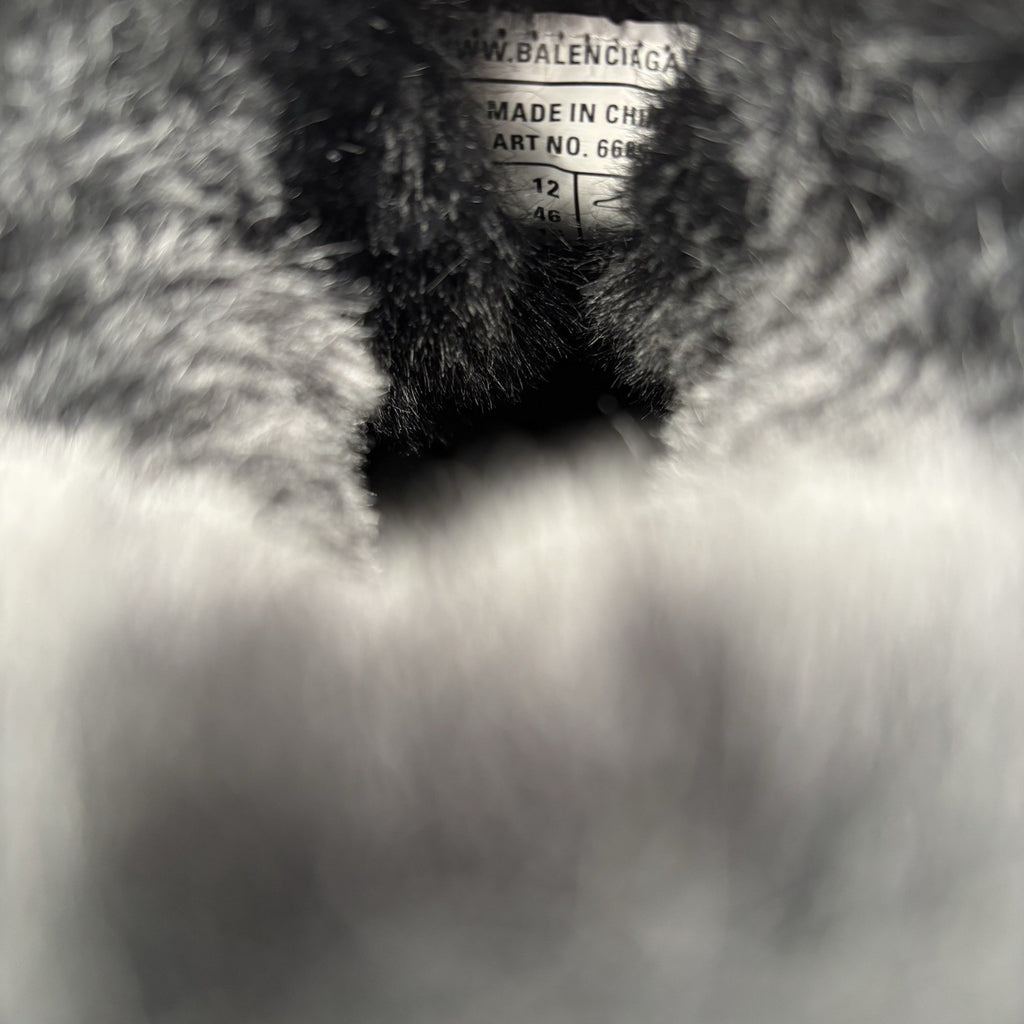Size 46 (US 13) - Balenciaga Track Faux Fur ‘ Black ' | BRAND NEW!