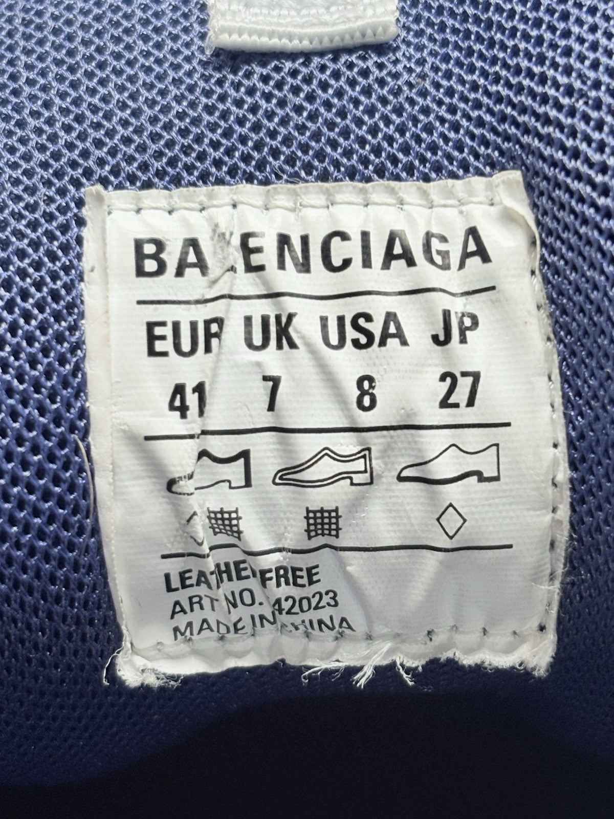 Size 41 (8 US) - Balenciaga Track ' Grey Navy Yellow ' | GREAT CONDITION!