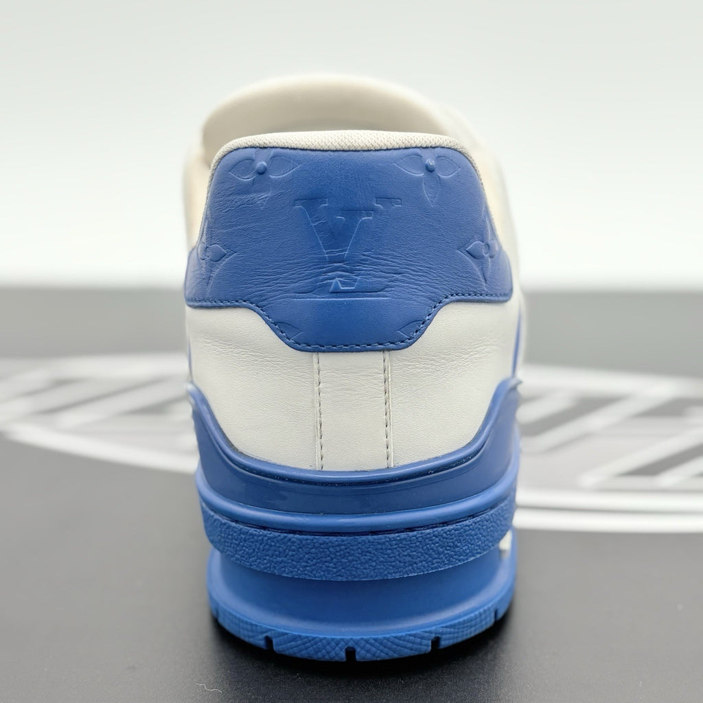 Size 10 LV (11-11.5 US) Louis Vuitton Trainer ' White Blue ' | SUPER CLEAN!