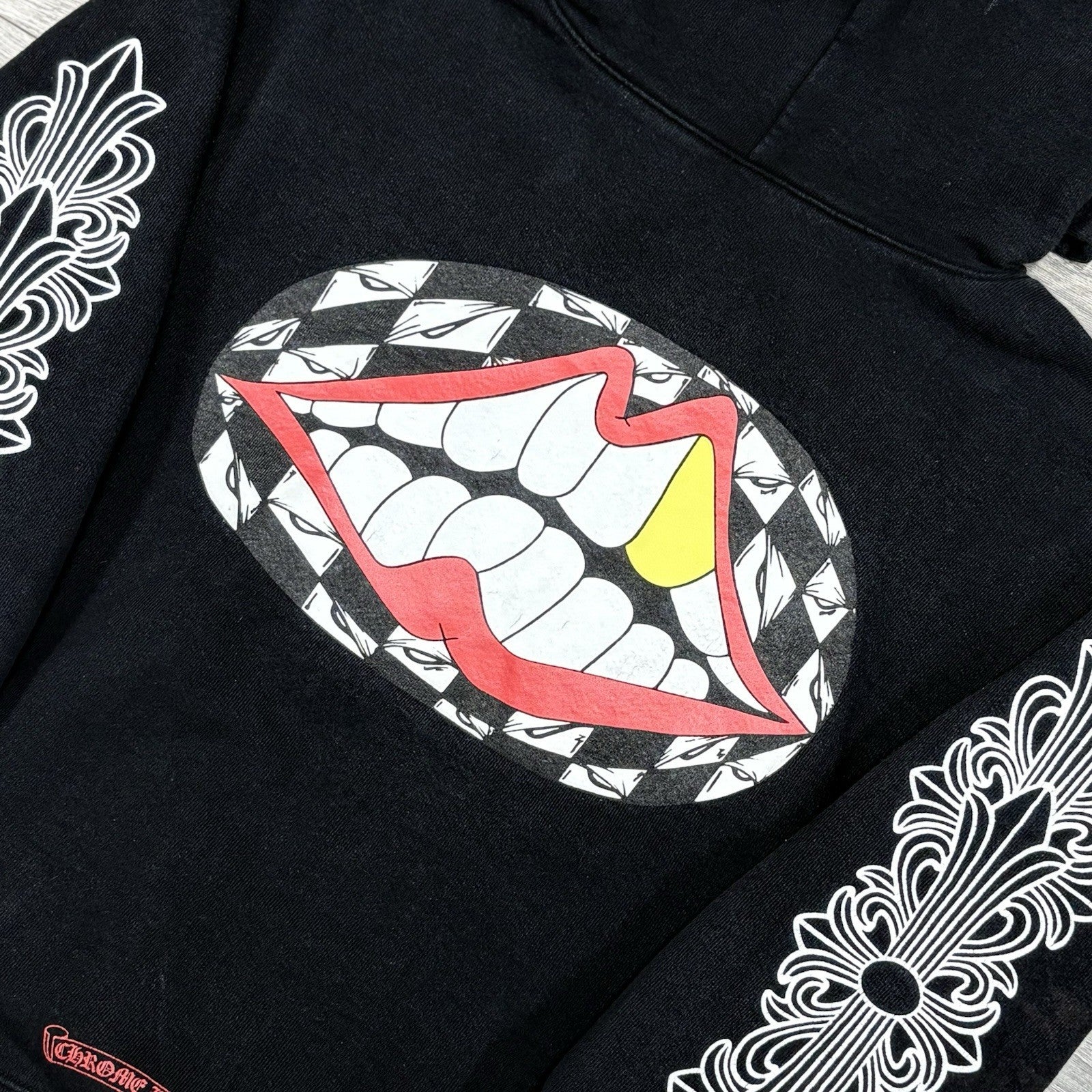 Size Small - Chrome Hearts x Matty Boy Flower Chomper Hoodie ' Black ' | CLEAN!