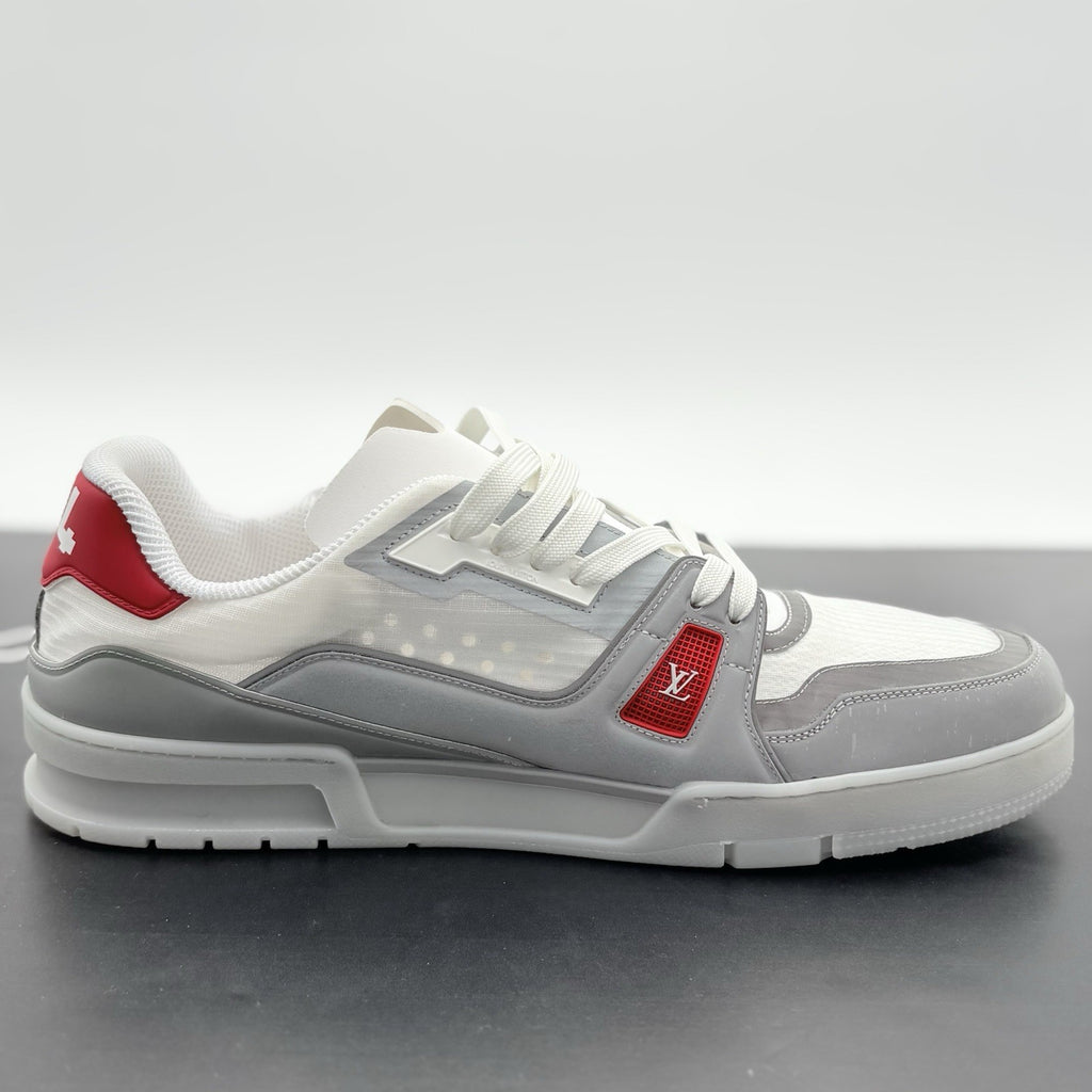 Size 12 LV (13-13.5 US) Louis Vuitton Reflective Trainer ' Red ' | EXCELLENT!