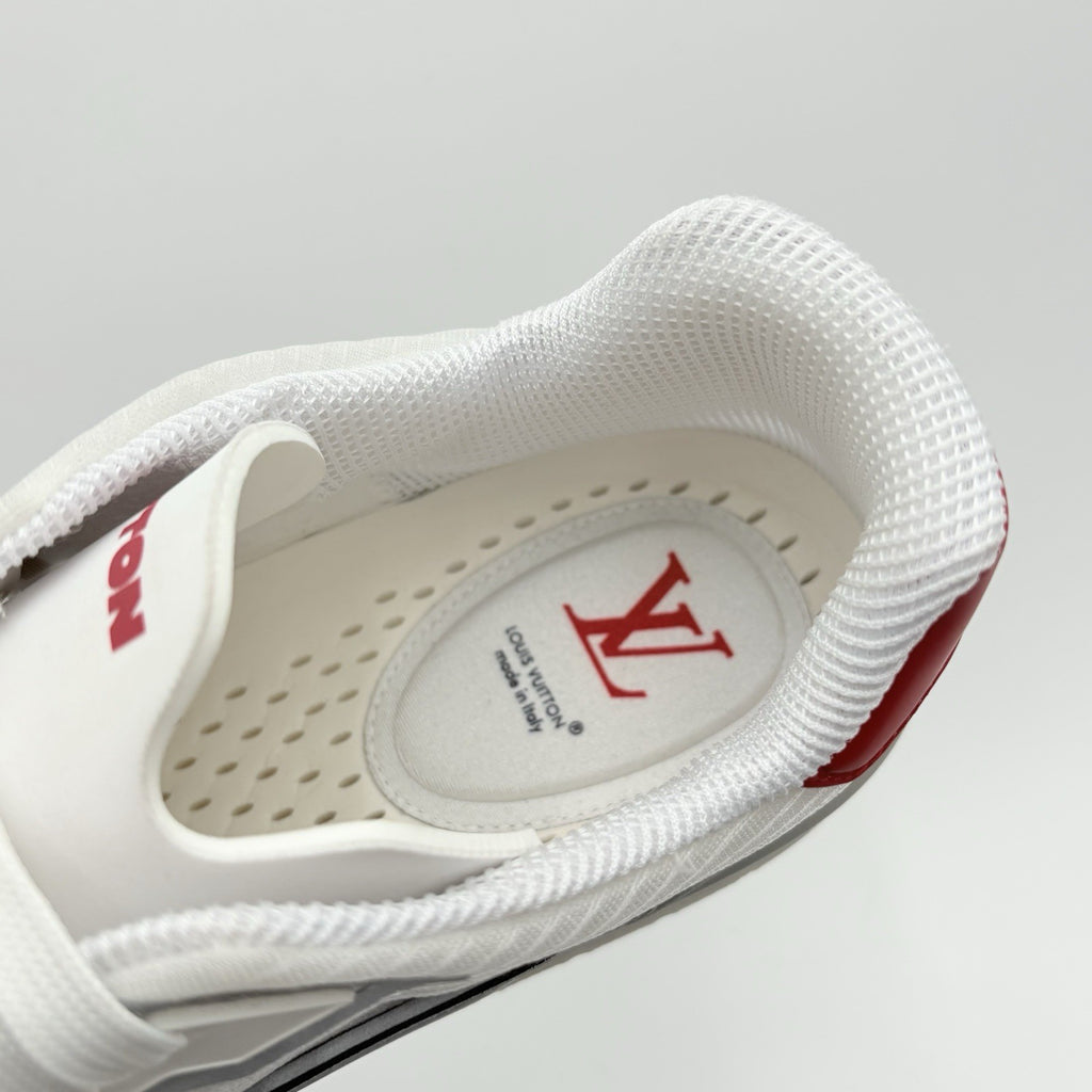 Size 12 LV (13-13.5 US) Louis Vuitton Reflective Trainer ' Red ' | EXCELLENT!
