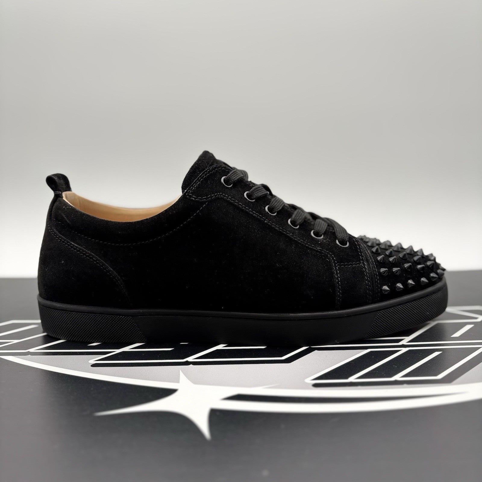 Size 46 (13 US) Christian Louboutin Low Spiked  ' Black ' | GREAT!