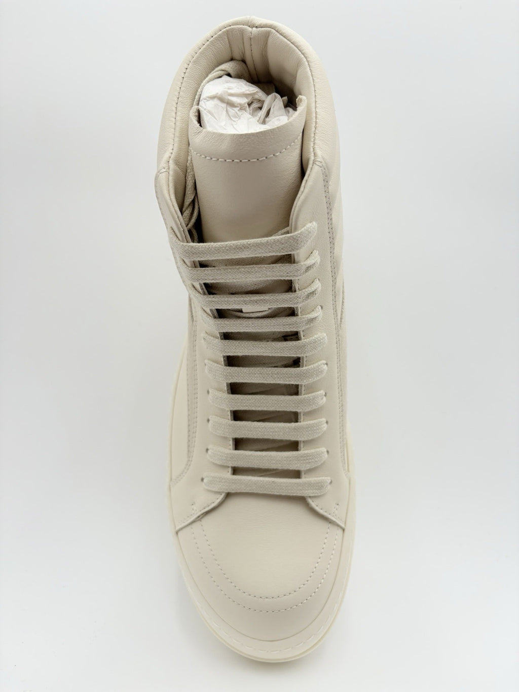 Size 41 (8 US) Rick Owens Hollywood Vintage Leather High ' Off White ' | NEW!