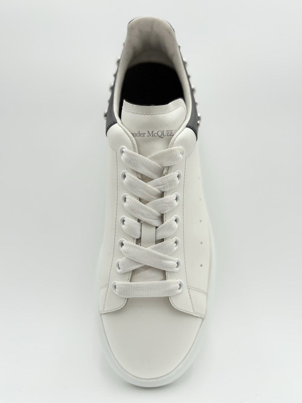 Size 45 (12 US) Alexander McQueen Studded Oversized ' White Black ' | GREAT COND