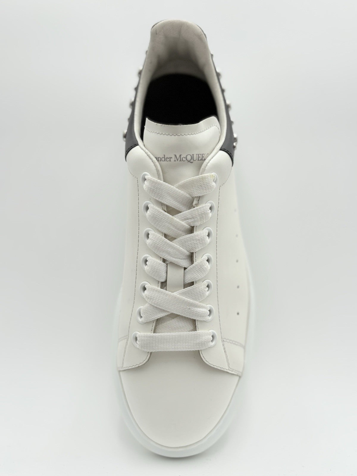 Size 45 (12 US) Alexander McQueen Studded Oversized ' White Black ' | GREAT COND