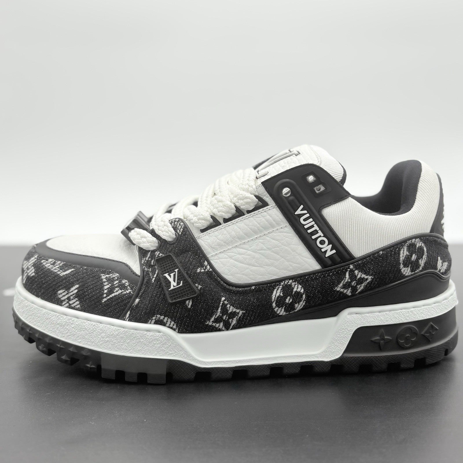 Size 10 LV (11-11.5 US) Louis Vuitton Denim Maxi ' Black ' | ONLY WORN ONCE!