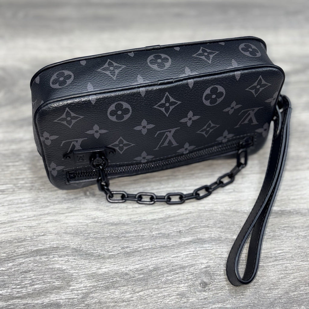 Louis Vuitton Pochette Volga Monogram Eclipse ' Black ' | SUPER CLEAN!