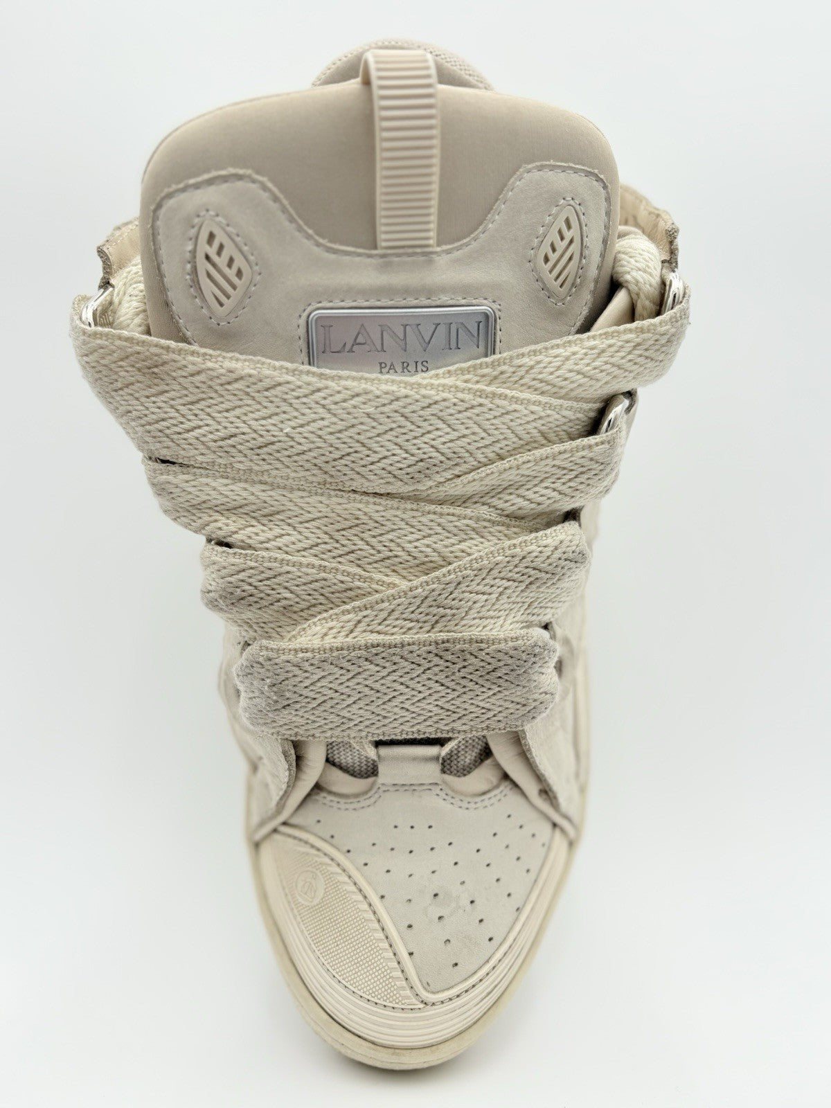 Size 46 (13 US) Lanvin Curb Sneaker ' Monochrome Peach ' | GOOD CONDITION!