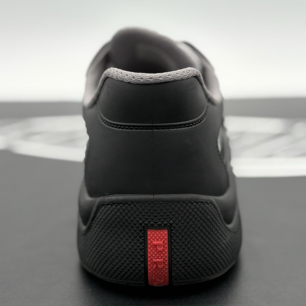 Size 40 (7 US) - Prada America's Cup Soft Rubber ' Black ' | SUPER CLEAN!