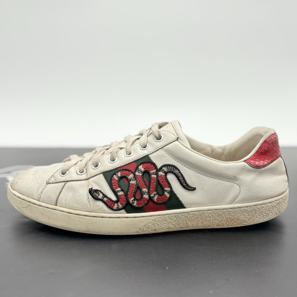 Size 10 G (10.5 US) - Gucci Ace ' Embroidered Snake '