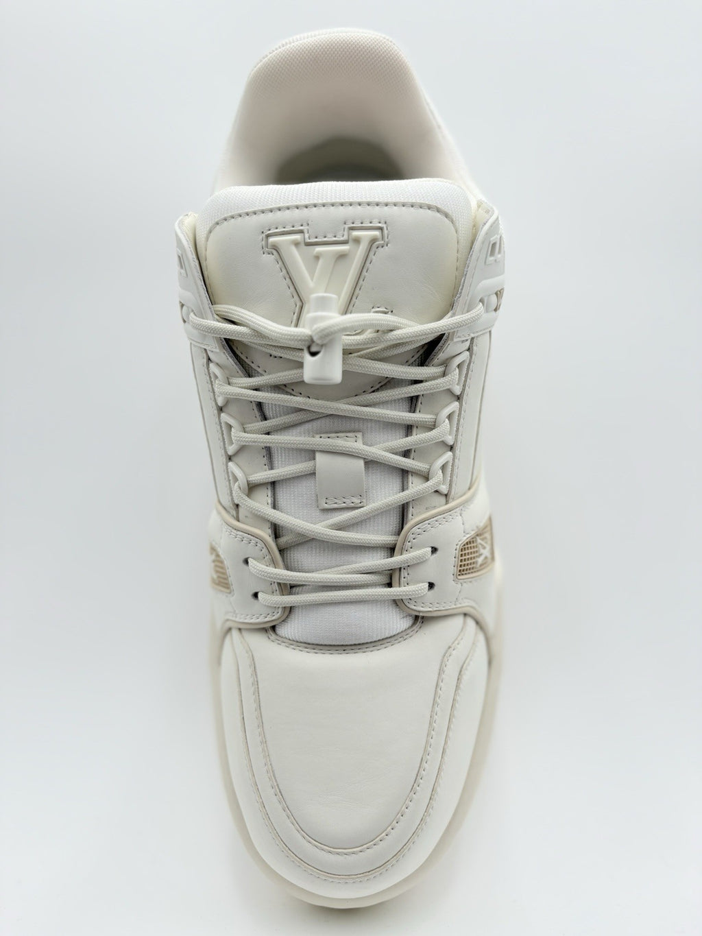 Size 10 LV (11-11.5 US) - Louis Vuitton Maxi Trainer ' White ' | WORN ONCE!
