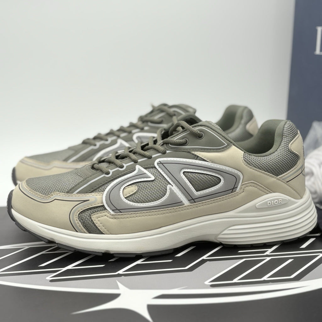 Size 46 (13 US) Dior B30 Reflective Sneaker ' Olive Green Beige ' | SUPER CLEAN