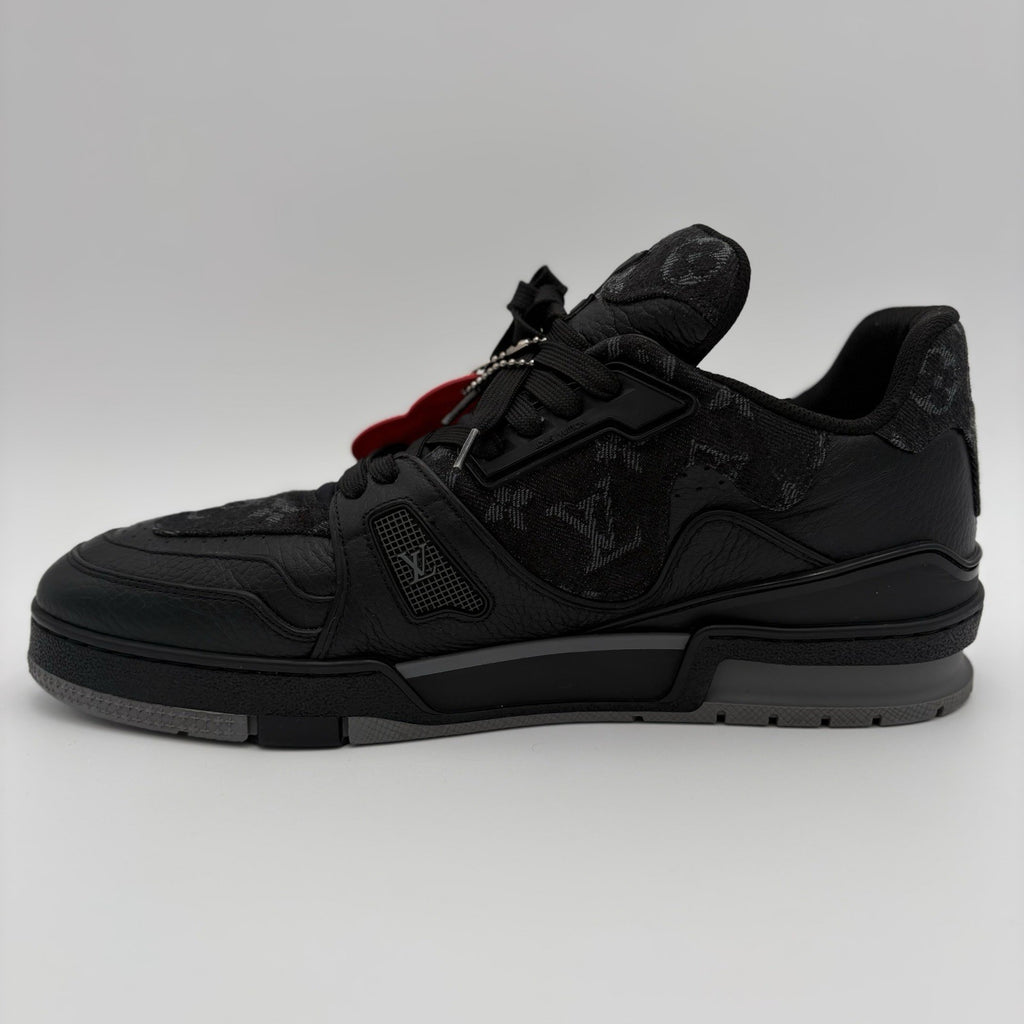 Size 9 LV (10-10.5 US) Louis Vuitton Trainer X Nigo ' Black Denim ' | CLEAN!