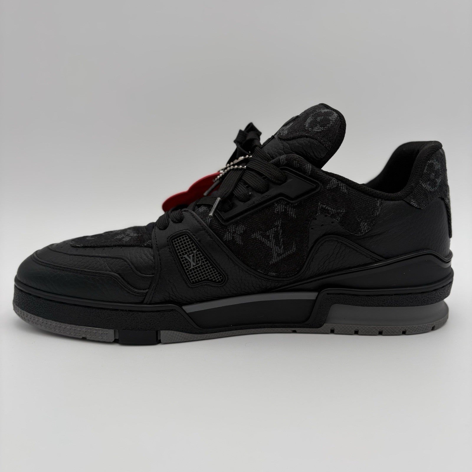 Size 9 LV (10-10.5 US) Louis Vuitton Trainer X Nigo ' Black Denim ' | CLEAN!