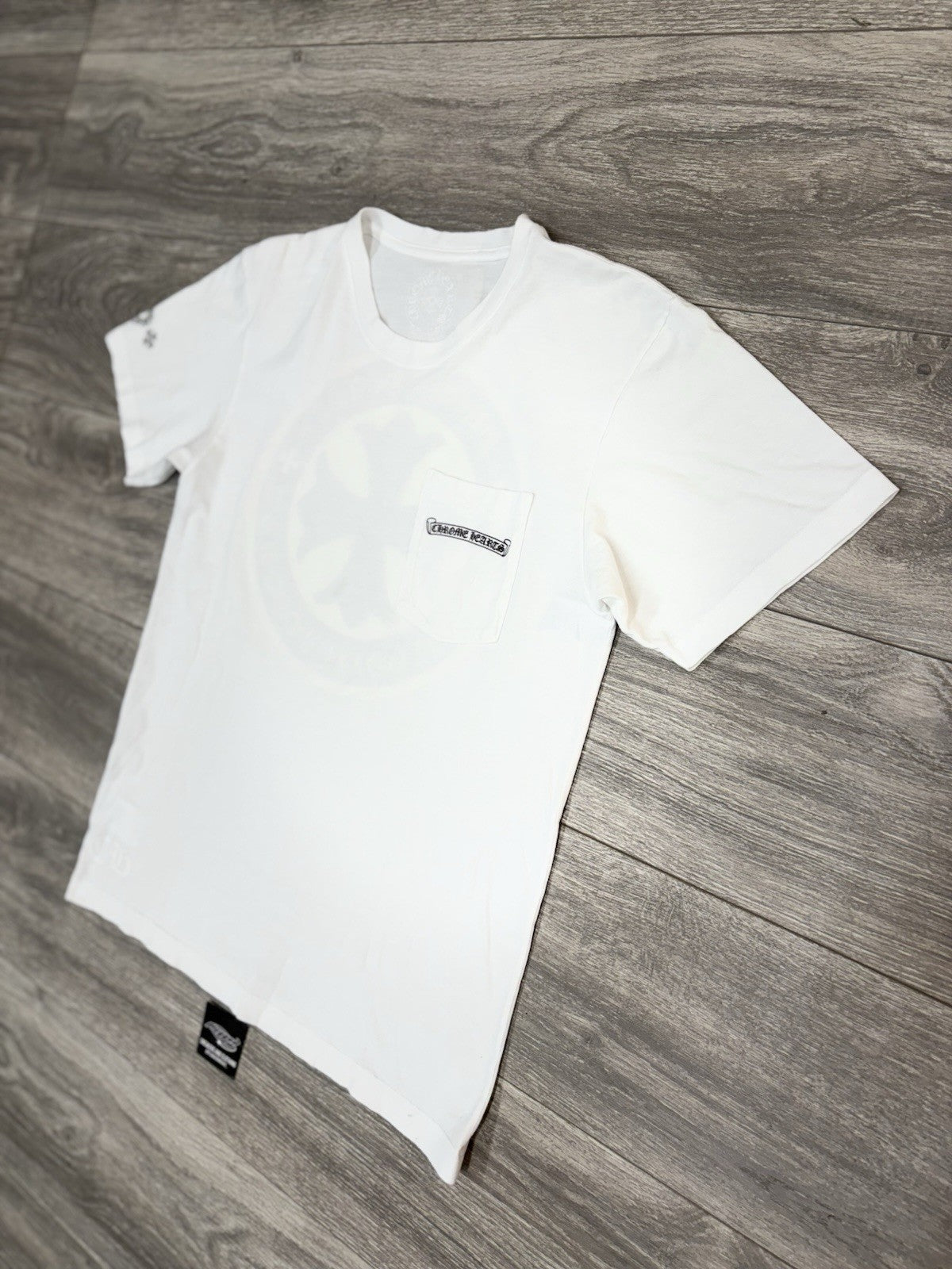 Size Medium - Chrome Hearts Plus Logo Short Sleeve T-Shirt ' White ' | EXCELLENT