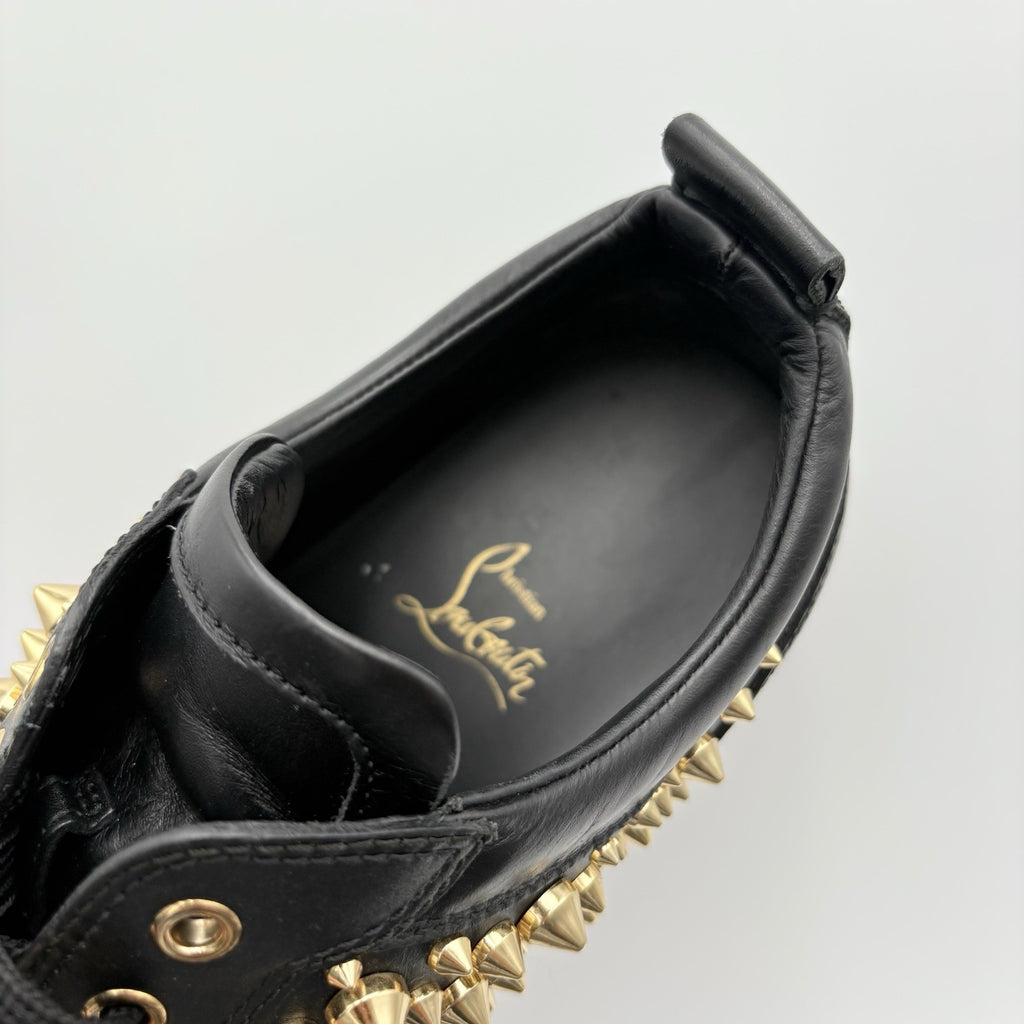 Size 43 (10 US) Christian Louboutin Low Spiked Sneaker  ' Black Gold ' | GOOD!