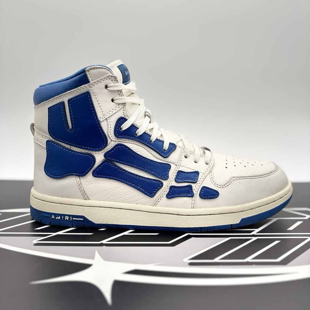 Size 43 (10 US) Amiri Skel High Top ' White Blue ' | GOOD CONDITION!