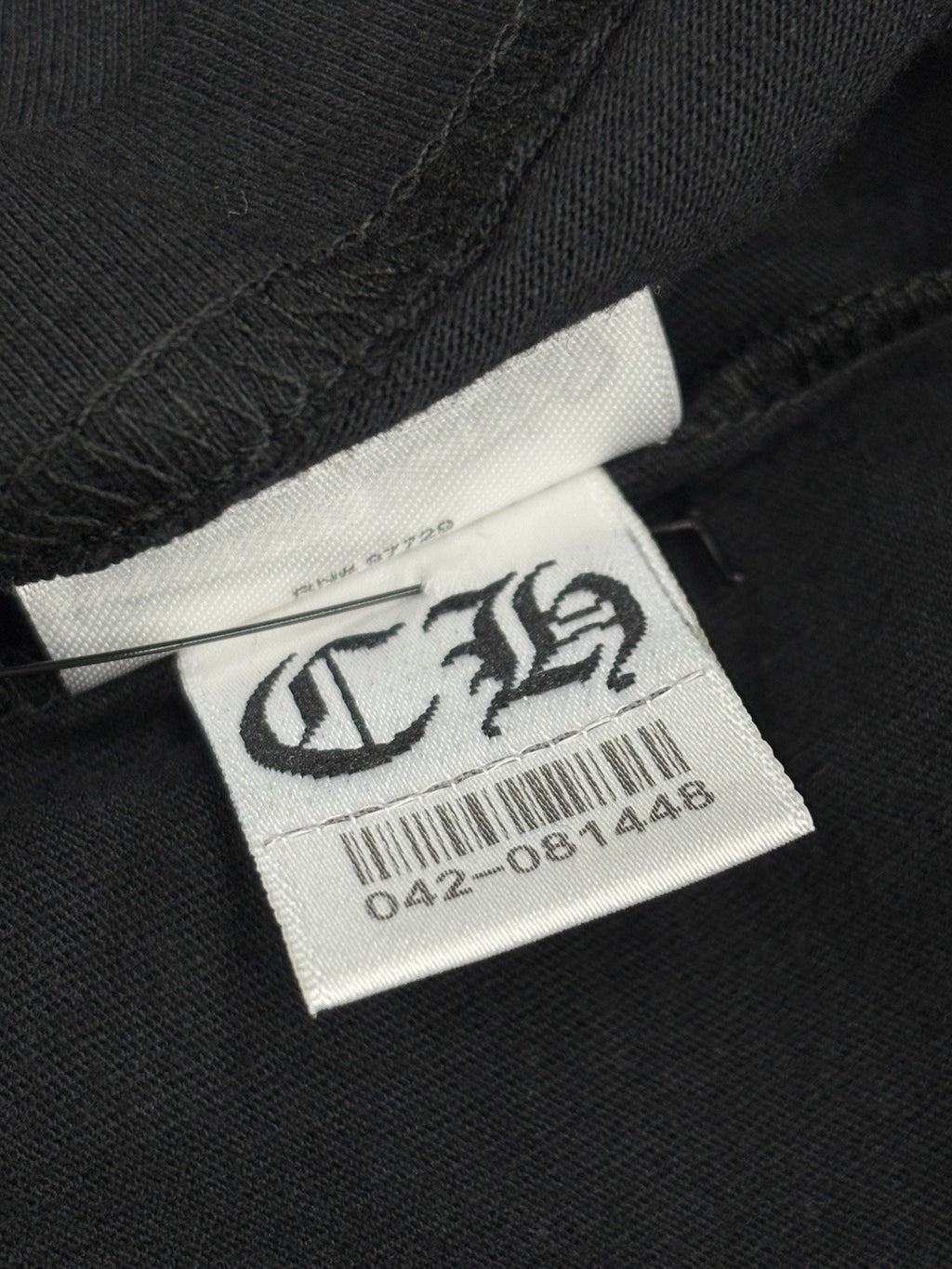 Size Large - Chrome Hearts Blue Neck Logo T-Shirt ' Black ' | BRAND NEW!